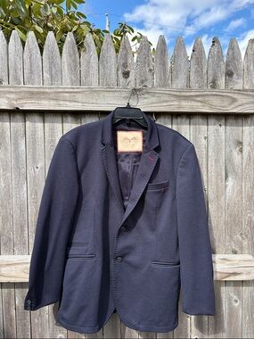 Zara Man 46R navy blazer!!